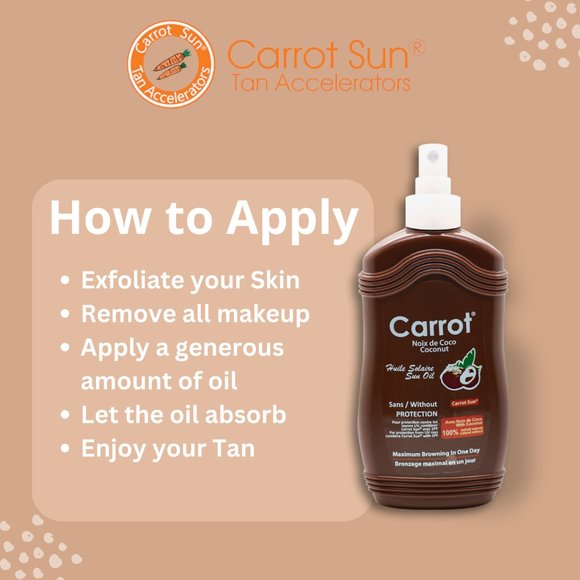 Carrot Sun Tan Accelerator Coconut Oil with Coconut Oil and L-Tyrosine - Picture 6 of 6
